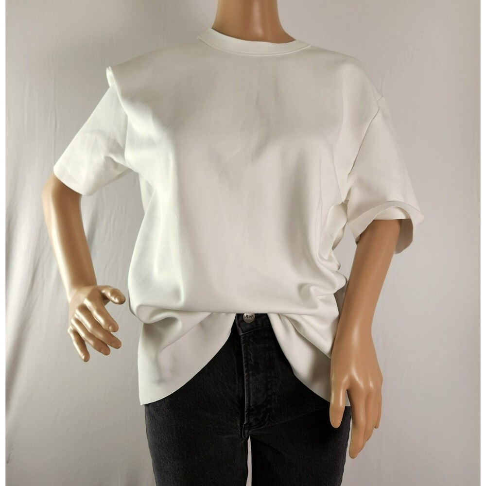 ZARA WOMEN'S SATIN ZIP SHIRT WHITE SIZE SMALL 2298/011 NWT